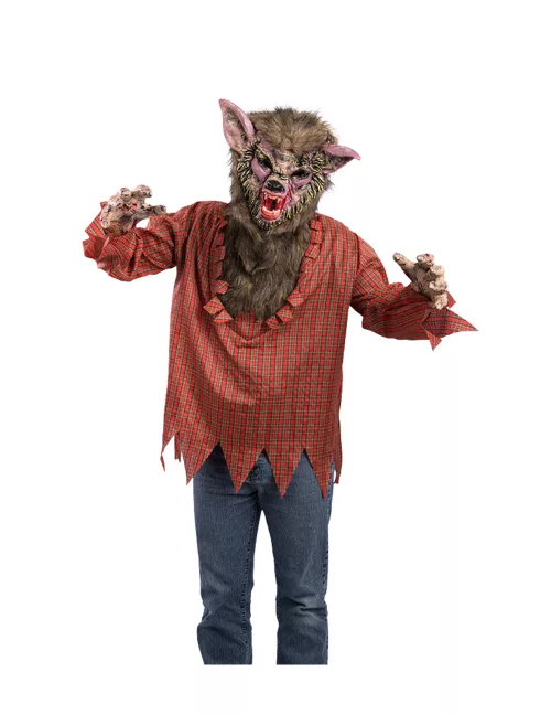 Photo du produit Déguisement tunique et masque loup garou adulte