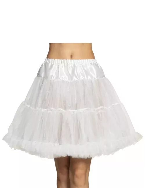 Photo du produit Jupon mi-long blanc femme