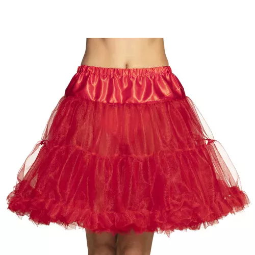 Photo du produit Jupon mi-long rouge femme