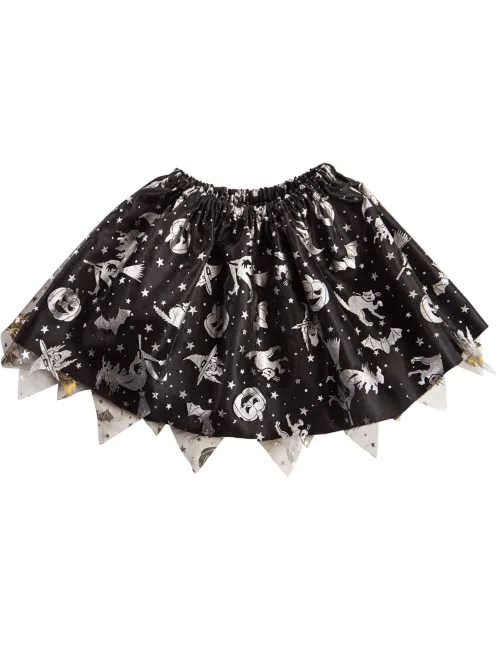 Photo du produit Tutu noir et argent halloween fille