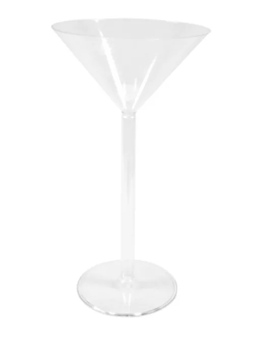 Photo du produit Vase sur pied maxi coupe à martini en plastique 46 cm