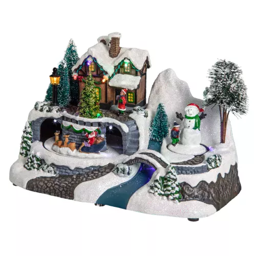 Photo du produit Village de noël lumineux maison 23 x 15 x 16 cm