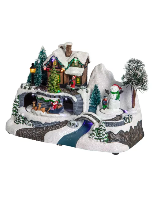 Photo du produit Village de noël lumineux maison 23 x 15 x 16 cm