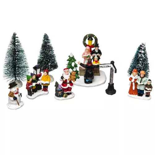 Photo du produit Village de noël santons chorale du père noël
