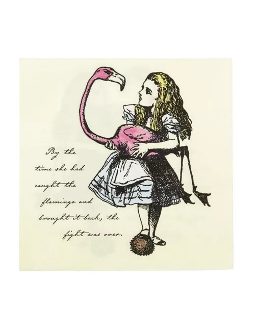 Photo du produit 20 Serviettes en papier Alice au Pays imaginaire 33 x 33 cm