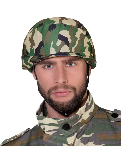Photo du produit Casque militaire imprimé camouflage adulte
