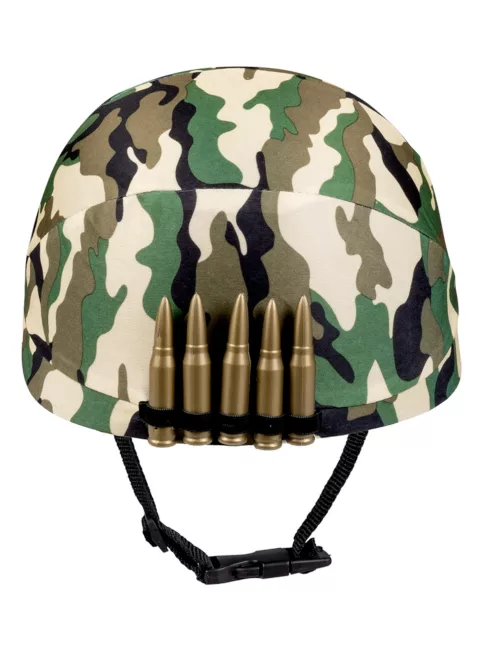 Photo du produit Casque militaire imprimé camouflage adulte