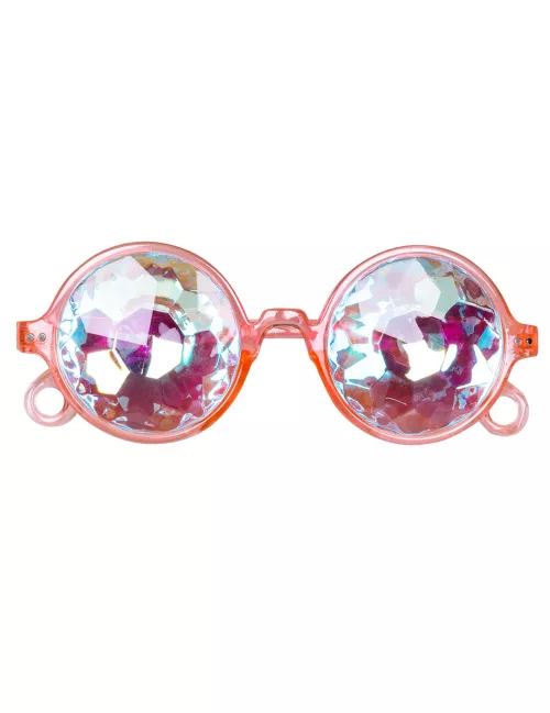 Photo du produit Lunettes rondes roses à prismes adulte