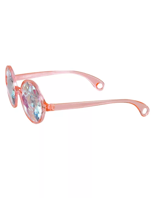Photo du produit Lunettes rondes roses à prismes adulte