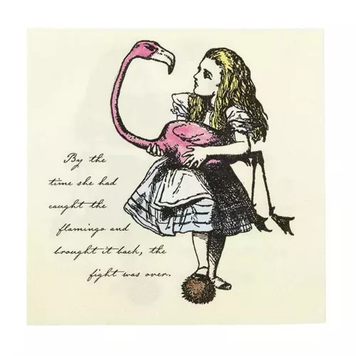 Photo du produit 20 Serviettes en papier Alice au Pays imaginaire 33 x 33 cm