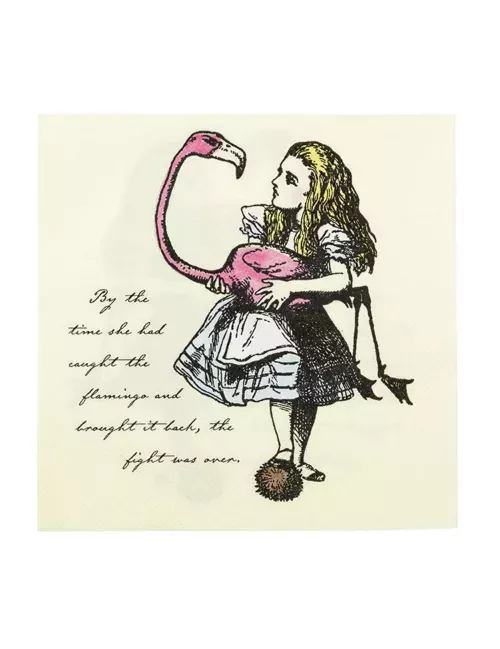 Photo du produit 20 Serviettes en papier Alice au Pays imaginaire 33 x 33 cm