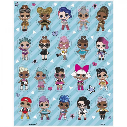 Photo du produit 4 Feuilles de stickers LOL Surprise