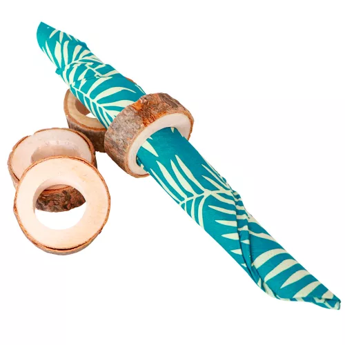 Photo du produit 8 Ronds de serviette en bois 3 x 1,8 cm