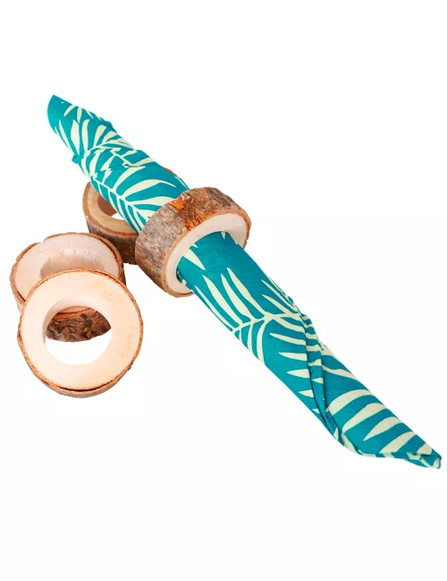 Photo du produit 8 Ronds de serviette en bois 3 x 1,8 cm