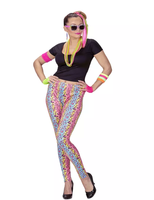 Photo du produit Déguisement années 80 imprimé panthère multicolore femme