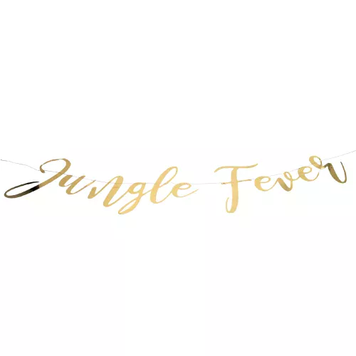 Photo du produit Guirlande en carton jungle fever dorée 1,20 m
