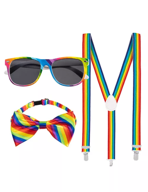 Photo du produit Kit accessoires arc en ciel adulte