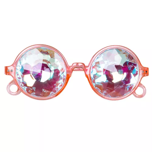 Photo du produit Lunettes rondes roses à prismes adulte