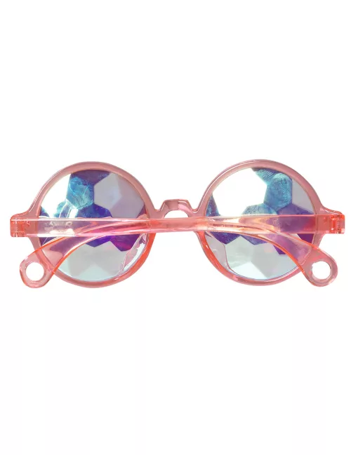Photo du produit Lunettes rondes roses à prismes adulte