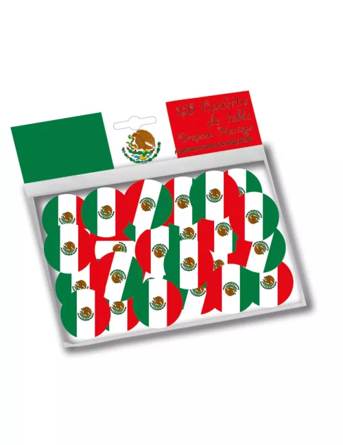 Photo du produit 150 Confettis de table drapeaux Mexique