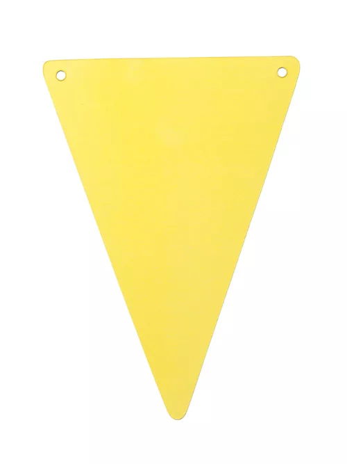 Photo du produit 5 Fanions DIY jaune en carton