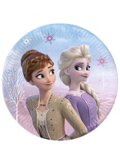 Photo du produit 8 Assiettes en carton La Reine des Neiges 20 cm