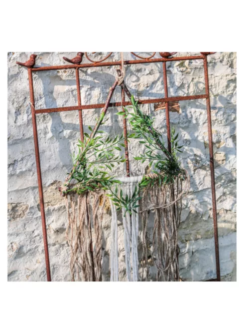 Photo du produit Décoration lumineuse végétale et jute 80 x 37 cm