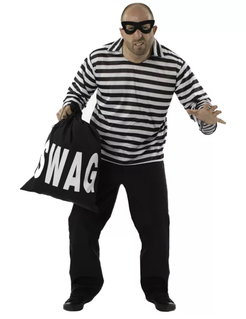 Photo du produit Déguisement cambrioleur rayé homme