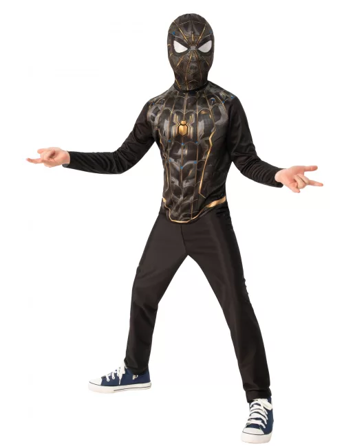Photo du produit Déguisement classique Spiderman No Way Home noir et or enfant