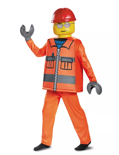 Photo du produit Déguisement luxe ouvrier de chantier LEGO® enfant