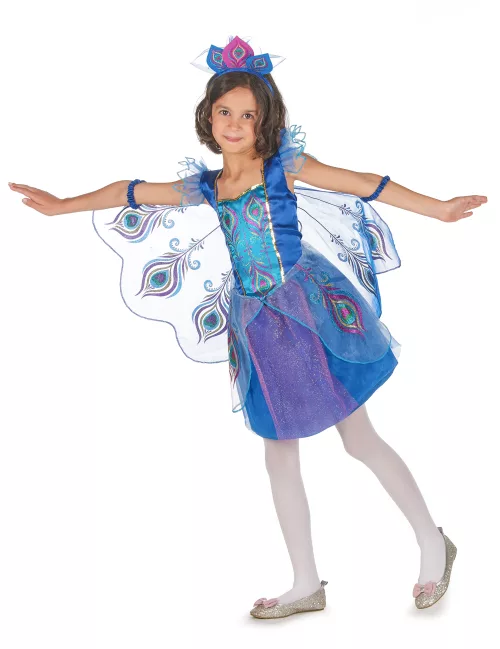 Photo du produit Déguisement paon à paillettes fille