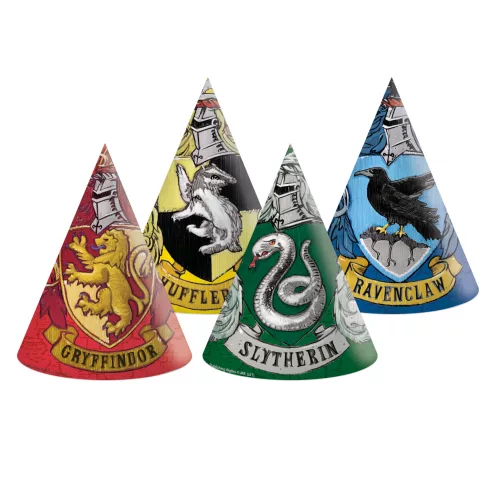 Photo du produit 6 Chapeaux de fête en carton Harry Potter
