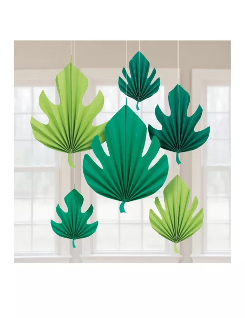Photo du produit 6 Décorations en carton à suspendre feuilles de Palmier