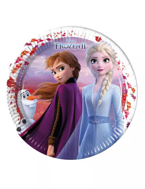 Photo du produit 8 Assiettes en carton FSC La Reine des Neiges 2 23 cm