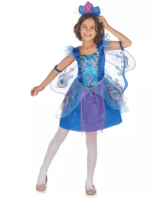 Photo du produit Déguisement paon à paillettes fille
