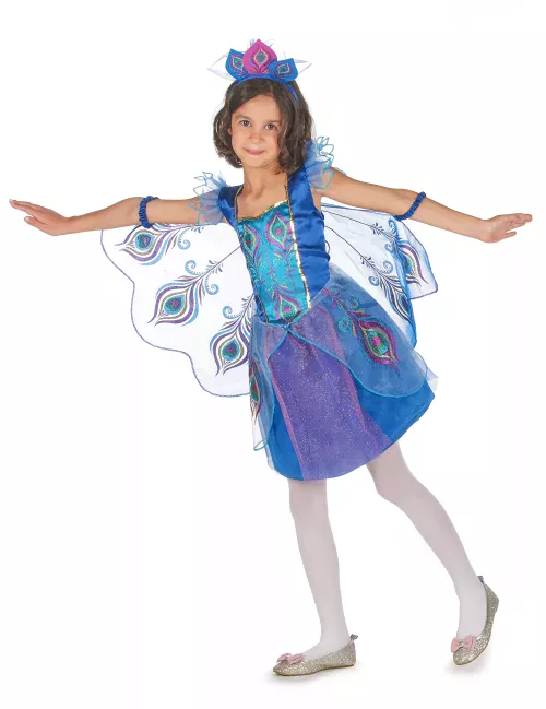 Photo du produit Déguisement paon à paillettes fille