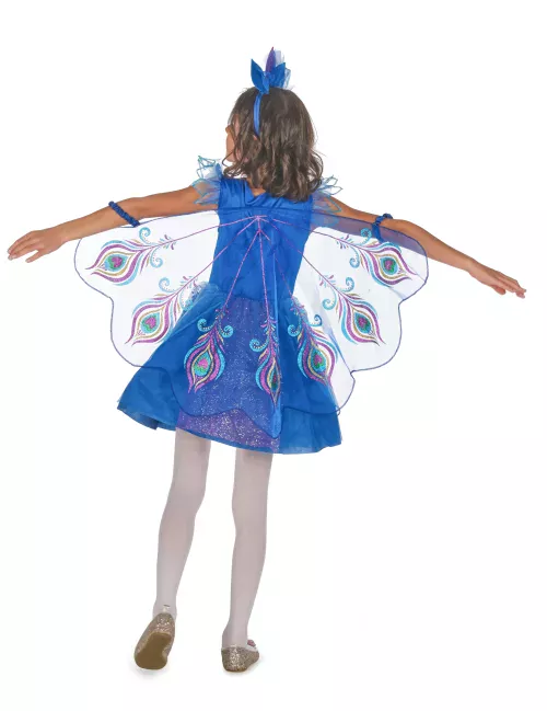 Photo du produit Déguisement paon à paillettes fille