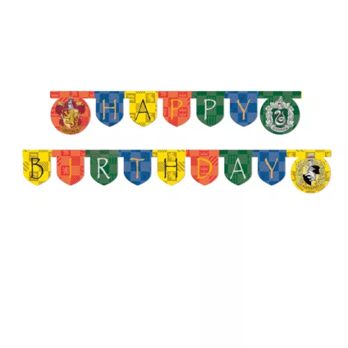 Photo du produit Guirlande en carton Happy Birthday Harry Potter 2 m