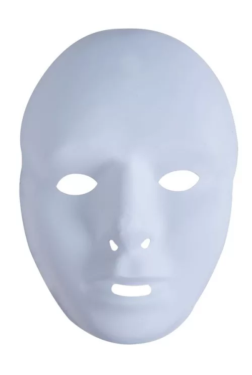 Photo du produit Masque blanc adulte en plastique