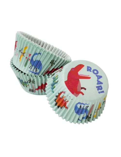 Photo du produit 30 Moules à cupcakes dinosaures 30 x 48 mm