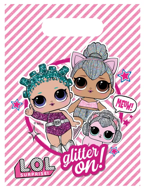 Photo du produit 6 Sachets de fête LOL 23 x 16 cm