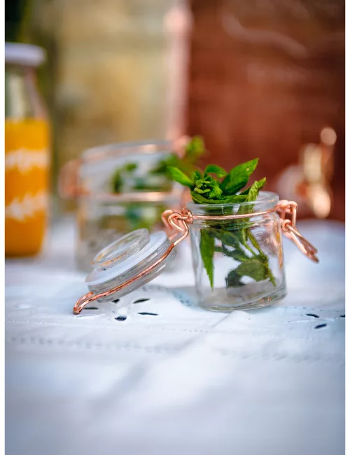 Photo du produit Bocal à conserve rose gold 4 x 6 cm 40 ml