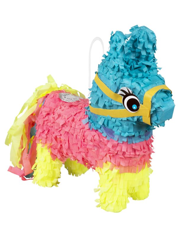 Photo du produit Mini piñata âne multicolore 20 x 18 cm