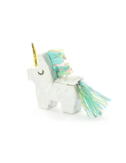 Photo du produit Mini piñata licorne blanche 8 x 2,5 cm