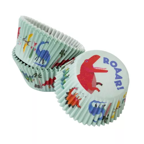 Photo du produit 30 Moules à cupcakes dinosaures 30 x 48 mm