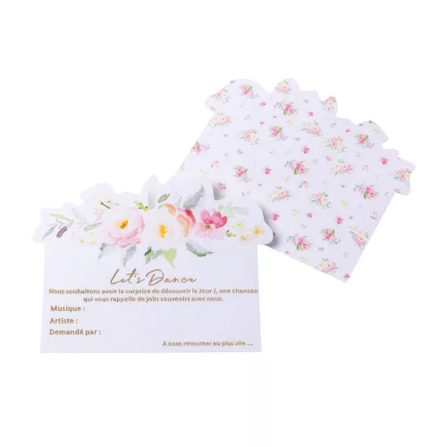 Photo du produit 35 Cartes aquarelle let's dance dorure 8 x 10 cm