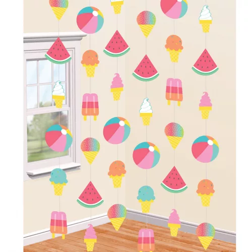 Photo du produit 6 Décorations à suspendre summer party 2,10 m