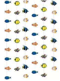 Photo du produit Décoration à suspendre poissons Hawaï