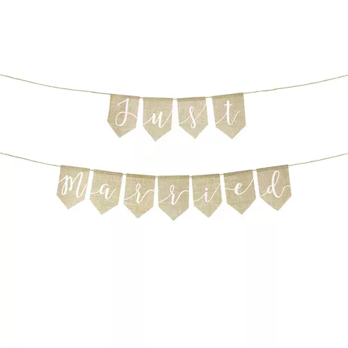 Photo du produit Guirlande en jute just married 185 x 23 cm