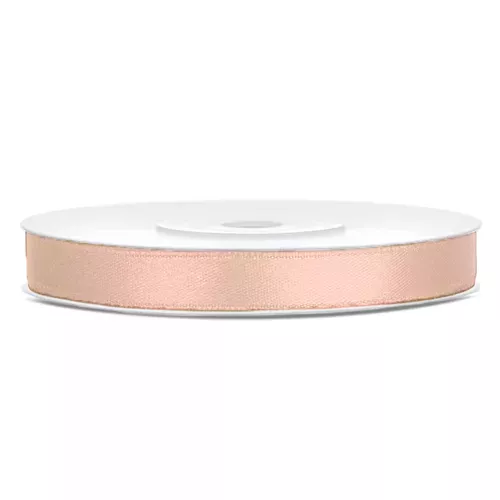 Photo du produit Ruban satin pêche clair 0.6 cm x 25 m